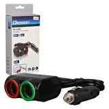Olesson 1631 12-24v Tek Usb Girişli 120w 80cm Kablolu 2'lı Araç Çakmak Çoklayıcı