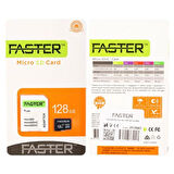 Faster 128 Gb Uhs-ı U1 Sınıf 10 Micro Sdhc Hafıza Kartı