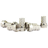 F Konnektör Rg58 Mini Kablo için İnce 100lü Paket Powermaster