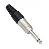 Gitar Jack Fiş 6.3 Mm Mono Metal Siyah*kırmızı