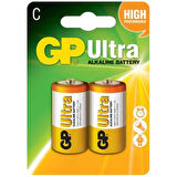 GP Batteries G-TECH Ultra Alkalin Orta LR14 – C Boy 1.5V Pil 2’li Kart