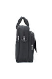Case Club Basic Siyah Evrak Laptop Çantası 15,6 Inç Omuz Askılı Su Geçirmez Kumaş