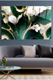 White And Green Cam Tablo, Dekoratif Cam Tablo