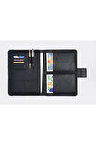 Crazy Siyah MacBook Air Pro 13-14 İnç Organizer Evrak ve Laptop Çantası
