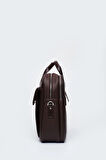 Kahve Unisex 16"-17" Laptop ve Evrak Bölmeli Çanta