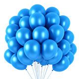 METALİK BALON MAVİ 10 ADET