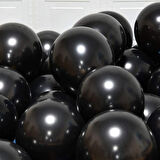 METALİK BALON SİYAH 10 ADET