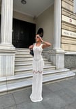 twomeey Kadın Ajurlu Balık Form Triko Elbise