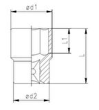 Elta 1115 1/2'' Lokma Anahtar 12 mm