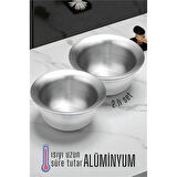 CEYLAN ADAM  Alüminyum Tıraş Tası 2 li SET