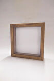Anı Çiçek Hatıra Çerçevesi Atlantik Çam 20×20×4,5 Ahşap Camlı