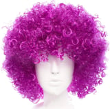 Koyu Mor Renk Violet Afro Bonus Saç Peruk