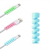 CEYLAN ADAM  4lü Apple, Android Şaj Kablosu Koruyucu Silikon Spiral Yay Aparat