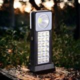 CEYLAN ADAM   Güneş Enerjili veya USB Şarj Edilebilir Acil Durum Işığı 3W