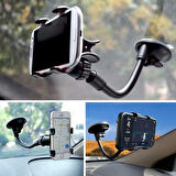 CEYLAN ADAM   Akrobat Cama Sabitlenen Güçlü Vakumlu 360 Derece Dönen Tüm Modellere Uyan Oto Telefon Tutucu