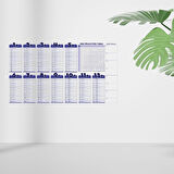 Statik Akıllı Kağıt Ingilizce Çarpım Tablosu 100x56 Cm(1 Adet Silgili Kalemli)