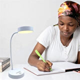 CEYLAN ADAM  Yuvarlak USBli Dokunmatik 3 Kademeli 360 Derece  Özel Göz Korumalı Led Lityum Masa Lambası