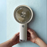 CEYLAN ADAM   USB ile Şarj Olabilen 3 Ayarlı Fan Modlu Çanta Tipi El Fanı