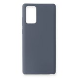 Samsung Galaxy Note 20 Kılıf Nano içi Kadife Silikon - Gri