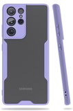Samsung Galaxy S21 Ultra Kılıf Platin Silikon - Lila