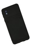 Samsung Galaxy A01 Core Kılıf Kelvin Kartvizitli Silikon - Siyah