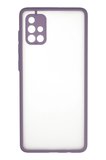 Samsung Galaxy A71 Kılıf Montreal Silikon Kapak - Mor