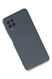 Samsung Galaxy A22 Kılıf Nano içi Kadife Silikon - Gri