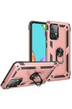 Samsung Galaxy A53 5G Kılıf Sofya Yüzüklü Silikon Kapak - Rose