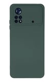 Poco X4 Pro 5G Kılıf Nano içi Kadife Silikon - Koyu Yeşil
