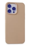 iPhone 15 Pro Max Kılıf Nano içi Kadife Silikon - Pudra