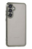 Samsung Galaxy S23 FE Kılıf Lensli Silikon - Gümüş
