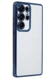 Samsung Galaxy S24 Ultra Kılıf Lensli Silikon - Lacivert