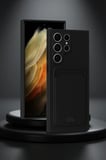 Samsung Galaxy S24 Ultra Kılıf Kelvin Kartvizitli Silikon - Mavi