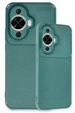 Huawei Nova 12S Kılıf Auto Focus Karbon Kapak - Koyu Yeşil