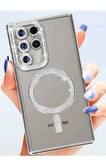 Samsung Galaxy S25 Ultra Kılıf Joke Simli Magneticsafe Kılıf - Siyah
