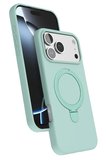 Apple iPhone 17 Pro Regal Magsafe Standlı Kapak - Su Yeşili