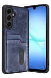 Samsung Galaxy A17 5G Sara Kartvizitli Deri Kılıf - Lacivert