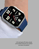 CEYLAN ADAM Akıllı Saat 360 mAh Çoklu Spor Modlu Lacivert Siyah Kordon