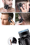 CEYLAN ADAM Dijital Profesyonel Kablosuz Saç Sakal Tıraş Makinası Sessiz Paslanmaz Çelik