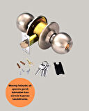 CEYLAN ADAM Paslanmaz Çelik Dayanıklı Topuzlu Kapı Kilidi