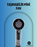 CEYLAN ADAM Şeffaf Kasa El Fanı | 5V 2A | 100 Kademeli Hava Akışı | Type-C Girişli