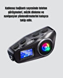 CEYLAN ADAM IP65 Suya Dayanıklı Kask Bluetooth Kulaklık LCD Ekranlı