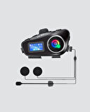 CEYLAN ADAM IP65 Suya Dayanıklı Kask Bluetooth Kulaklık LCD Ekranlı