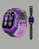 CEYLAN ADAM S10 Mor Akıllı Çocuk Saati Geçmiş Konum ve Acil Durum Uyarılı