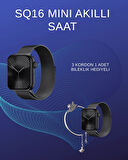 CEYLAN ADAM SQ-16 Mini Series 10 Akıllı Saat | Spor Modları, Bildirim ve Müzik Kontrolü