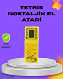 CEYLAN ADAM Klasik Tetris Oyunu El Konsolu – Taşınabilir Pil ile Çalışan Retro El Aterisi
