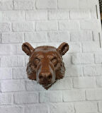 CEYLAN ADAM Ayı Başı Duvar Dekoru Modern Asılabilir Heykel 25x19 cm