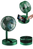 CEYLAN ADAM Katlanabilir Usb Şarjlı Masaüstü Soğutucu Mini Fan Telefon Tutucu