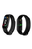 CEYLAN ADAM M6 Akıllı Bileklik Siyah Adımsayar Spor Takibi Android ve İOS Uyumlu