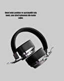 CEYLAN ADAM Kablosuz Kulak Üstü Bluetooth Kulaklık Güçlü Bas ve Katlanabilir Tasarım